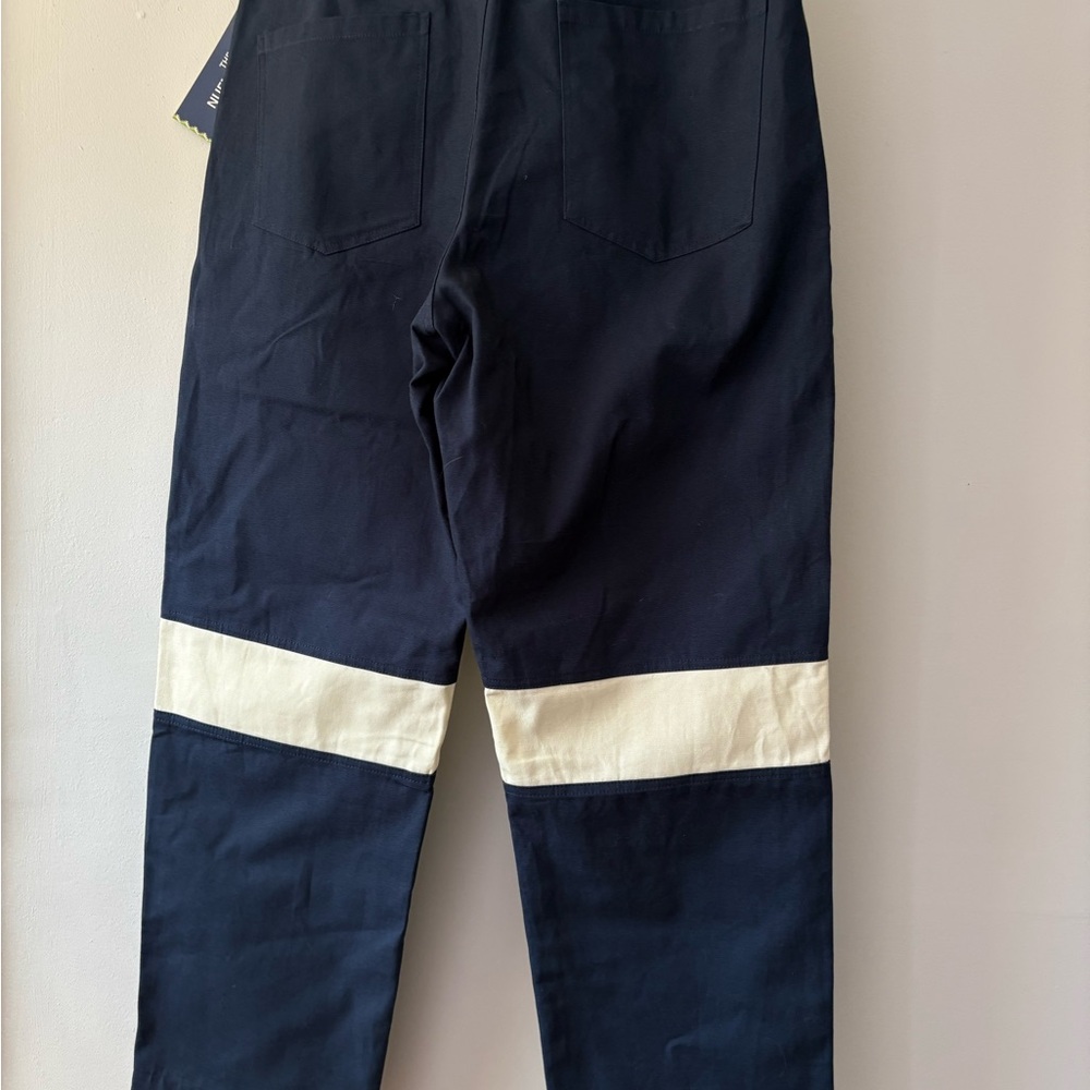 Wish Me Luck Workwear Navy Canvas Pants